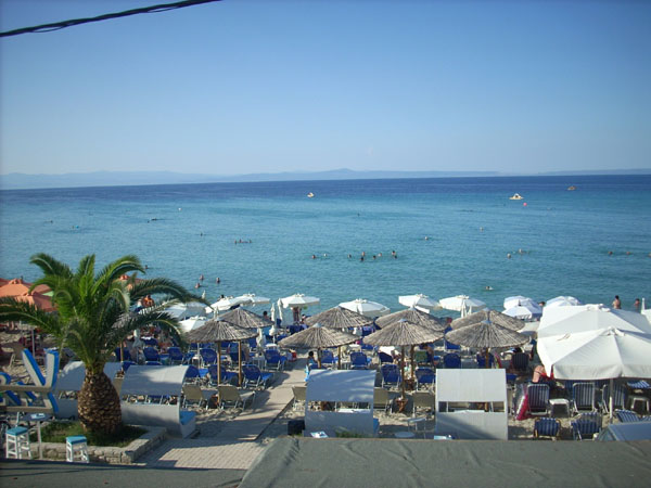 polihrono pogled na plažu